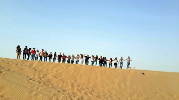 Team trip to desert in UAE