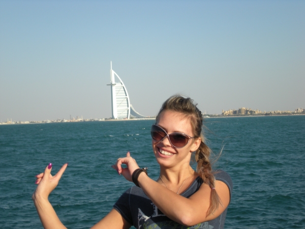 Вид на Burj Al Arab с Персидского залива