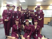 Very friendly Qatar Airways Team